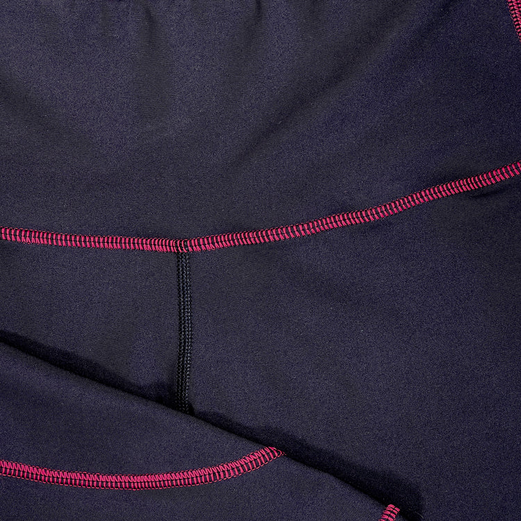 Black with Pink Stitching