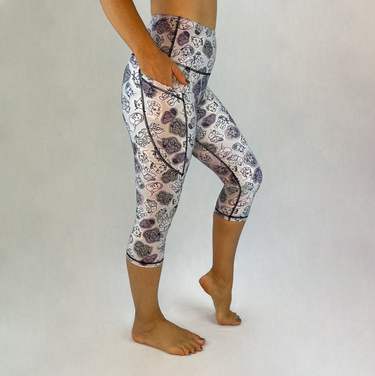 beautiful 7/8 length leggings made with sustainable fabric in Australia - Beauty design