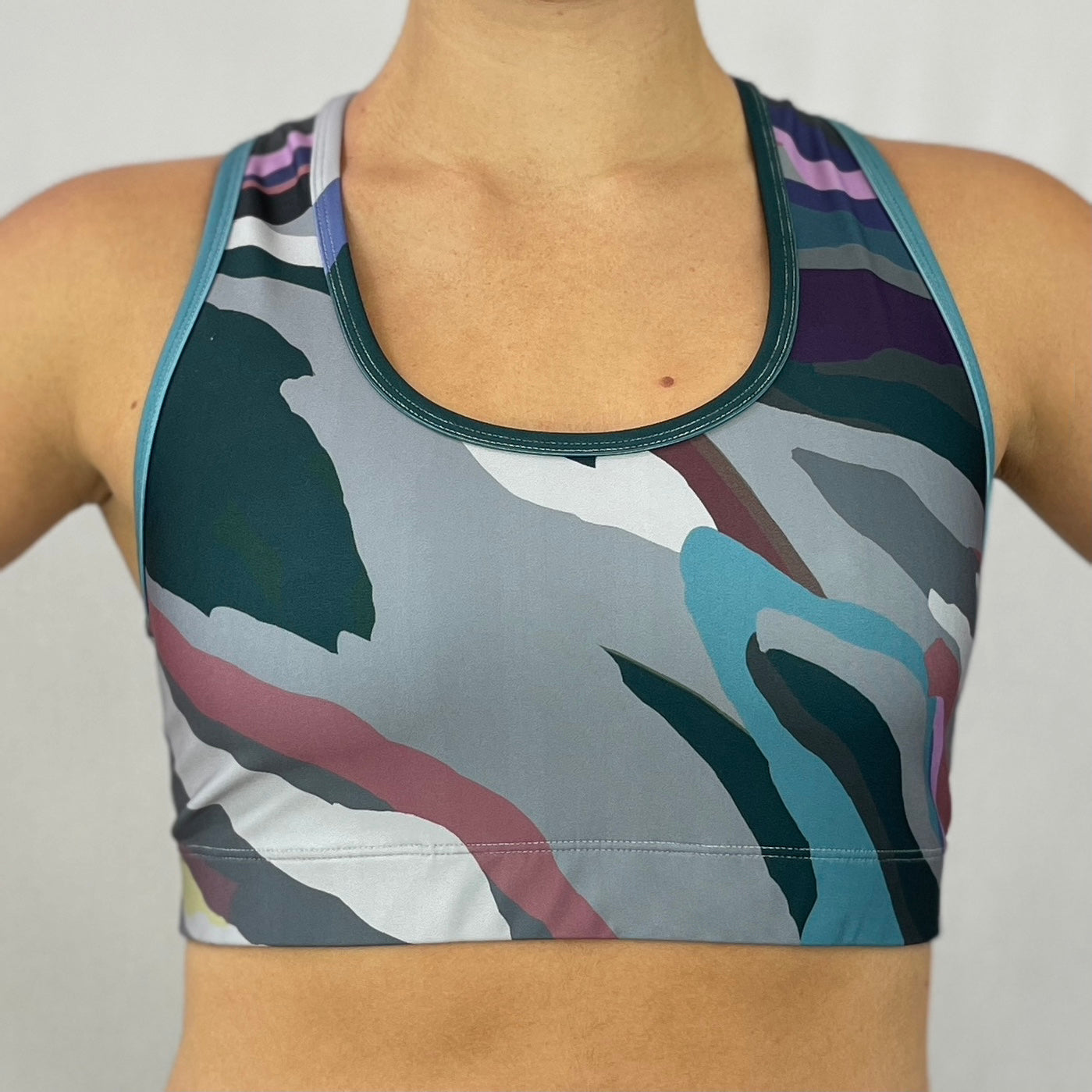 Art2Go Flow Sports Bra made in Australia front