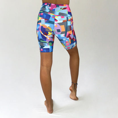 Geo 2022 Ltd bike shorts with pocket by Art2Go Monique Baques back