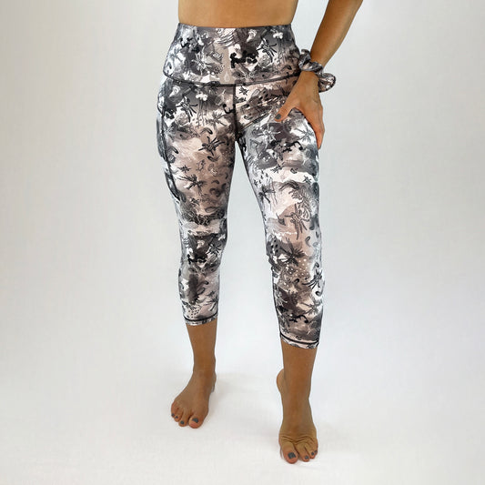 beautiful leggings made with sustainable fabrics from recycled bottles - made in australia - Killer design - front