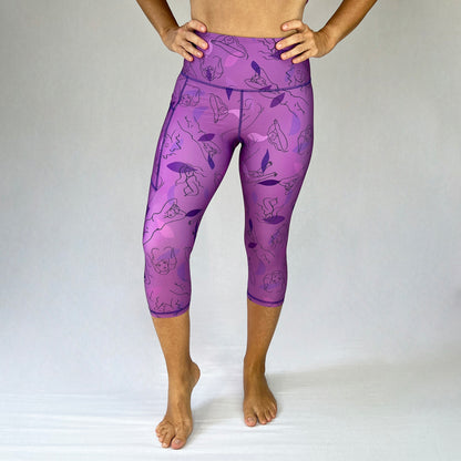 Lilac Freedom 2022 Ltd 3/4 leggings art2go monique baques original art front