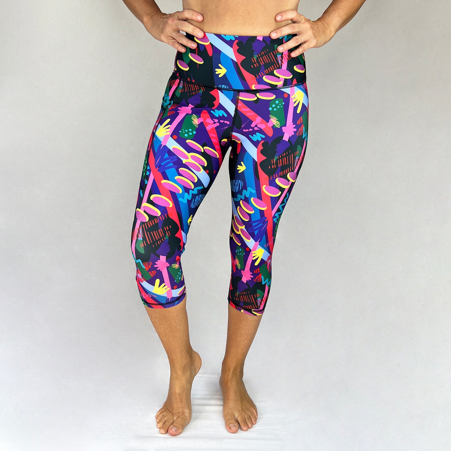 Olympia 2022 Ltd 3/4 length leggings Art2Go Monique Baques original design front