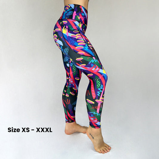 Olympia 2022 Ltd full length leggings with pocket by Art2Go Monique Baques dide pocket plus size