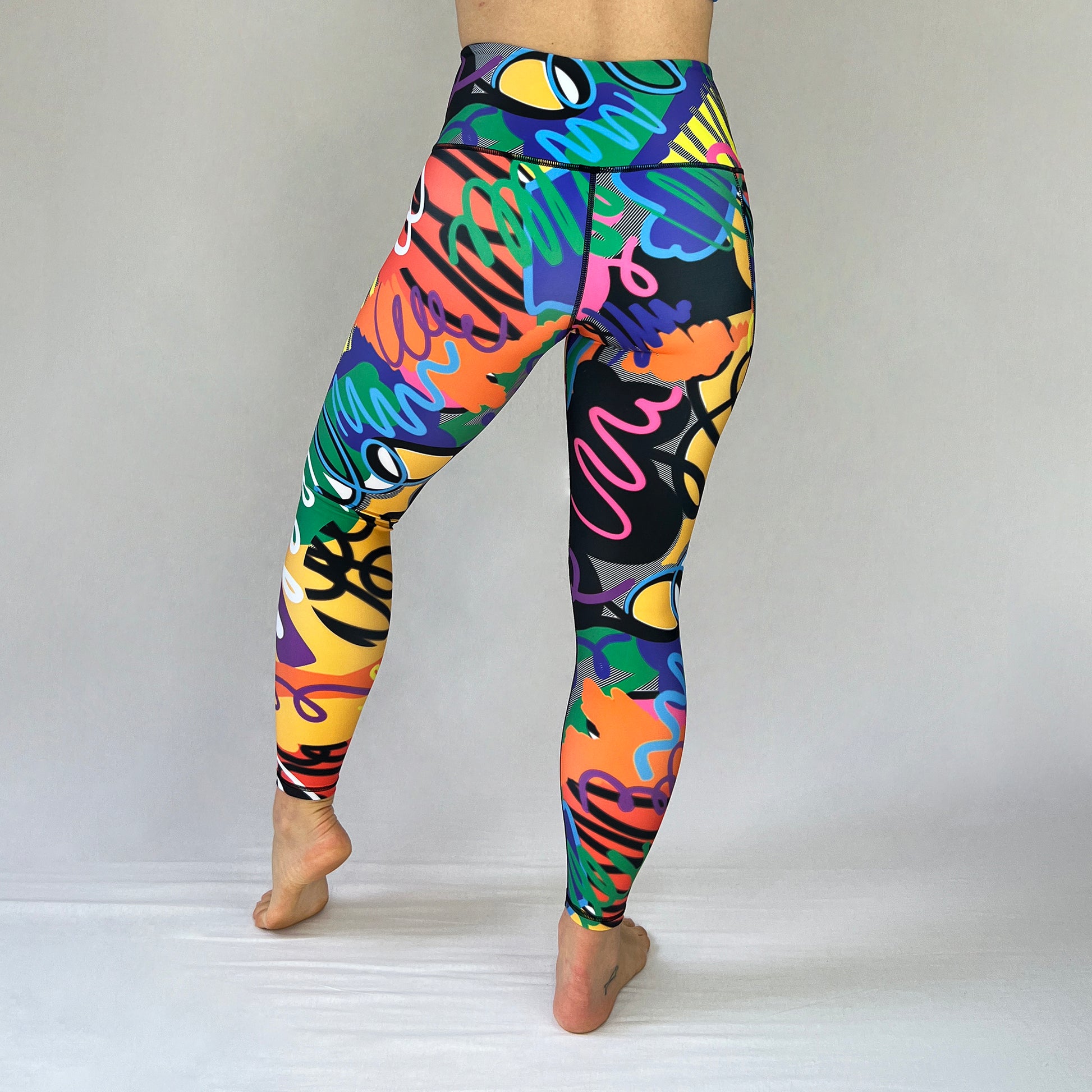 Venus full length leggings by Art2Go Monique Baques back