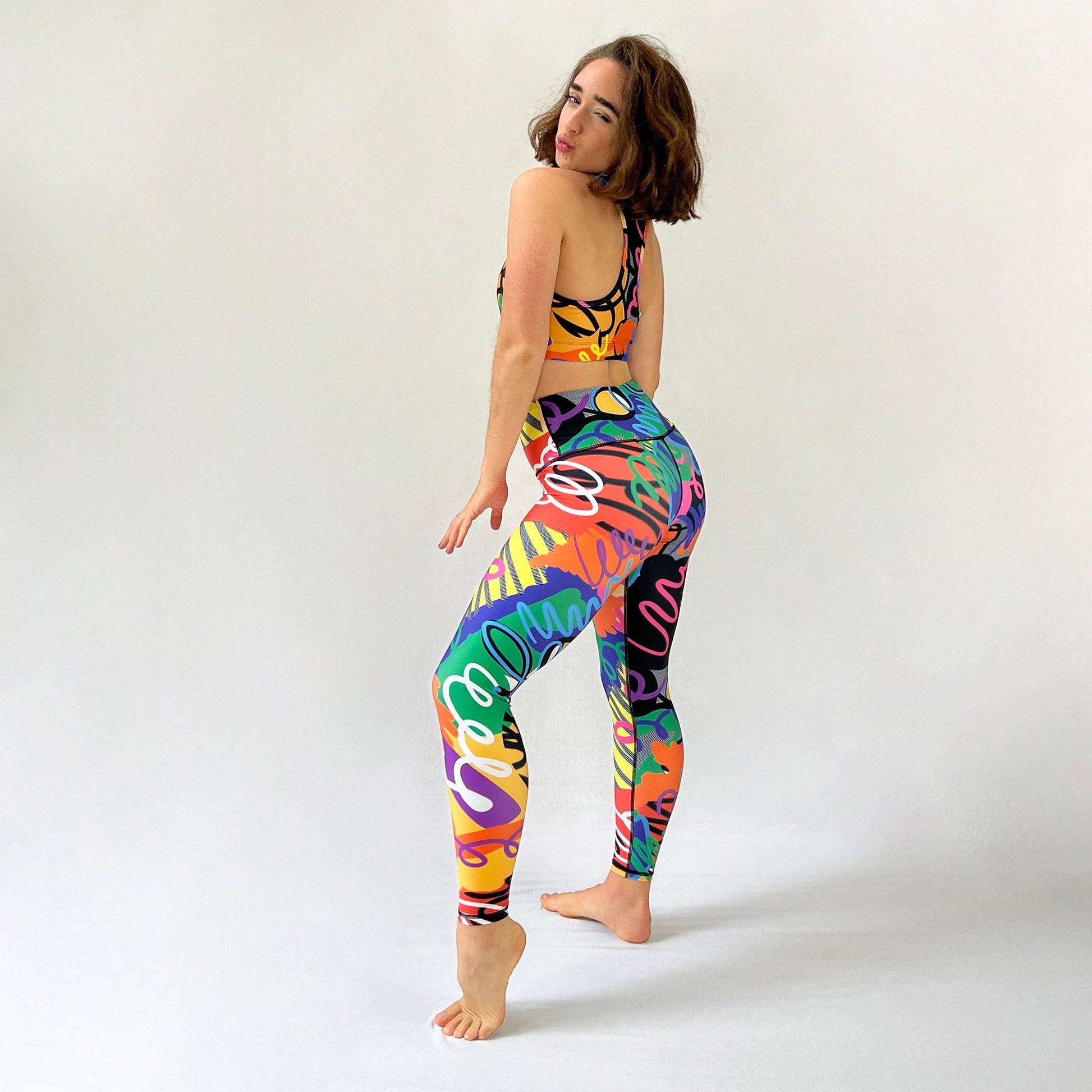 Venus full length leggings by Art2Go Monique Baques full body