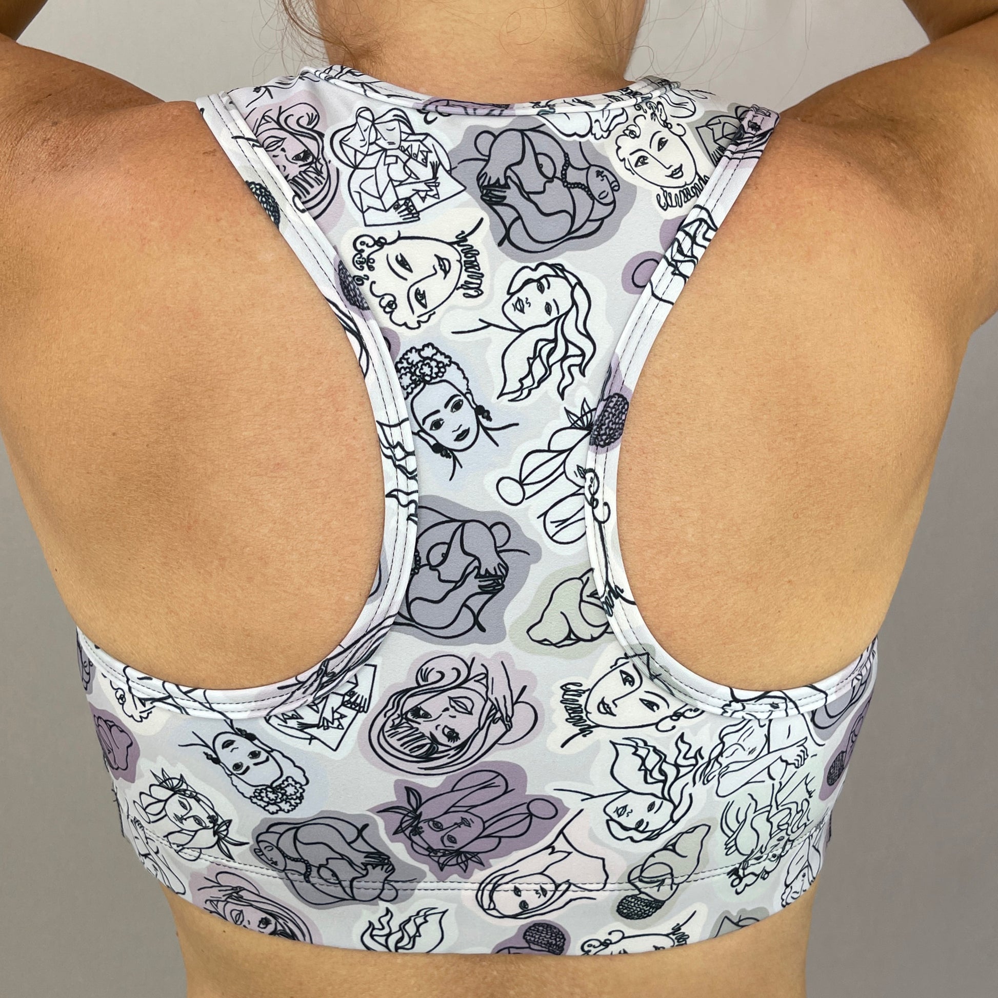 colourful sports bra sustainably made with recycled materials - Beauties