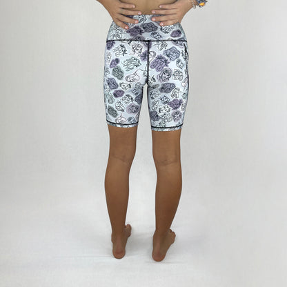 trendy bike shorts in recycled fabric made in Australia - Beauties back
