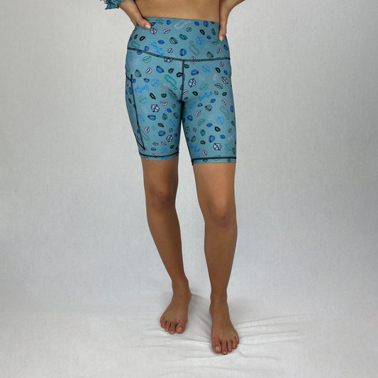trendy bike shorts in recycled fabric made in Australia - Bésame